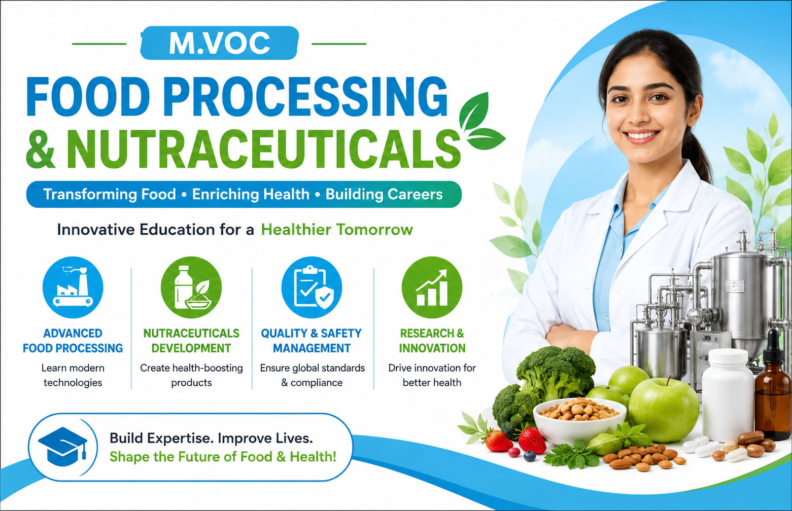 M.VOC FOOD PROCESSING & NUTRACEUTICALS